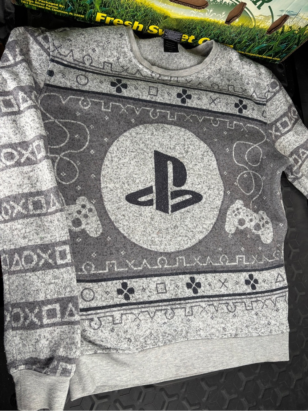 Playstation Sweater Ripple Junction Size Medium RN#110927 Vintage Retro Gamer